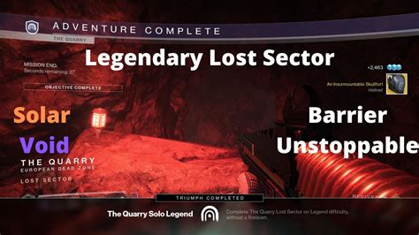 Destiny 2 Quarry Legendary Lost Sector Youtube