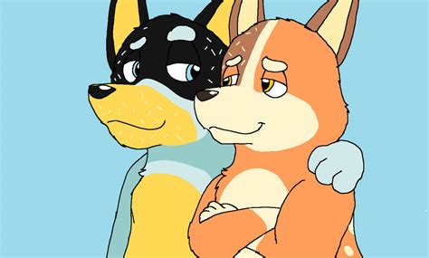 bluey bandit and chilli heeler by xfangheartx on deviantart