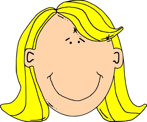 Blond Girl Face Clip Art At Vector Clip Art Online Royalty