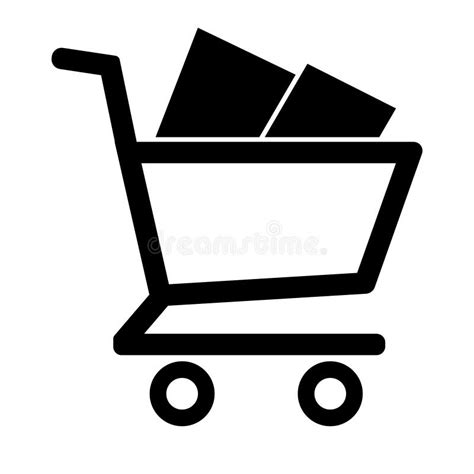 Shopping Cart Icon Vector Stock Vector Illustration Of Shopping
