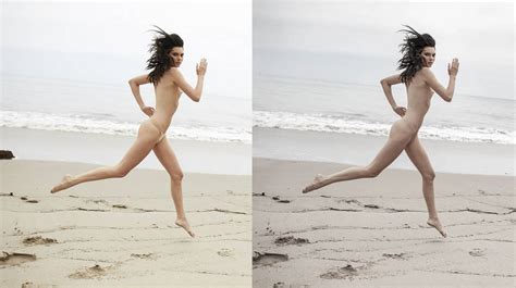 Kendall Jenners Pics Before And After Retouching Photos The Fappening