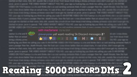 Reading Over 5000 Discord Dms 2 I Reached 10k Youtube