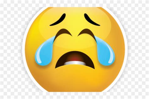 Crying Emoji Clipart Crying Face Emoji Sad Clipart Png Free