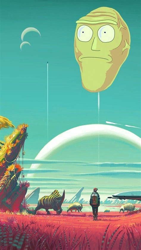 Official rick and morty merchandise can be found at zen monkey studios, and at ripple junction. 《Rick and Morty / No Man's Sky》 | Papeis de parede para iphone, Papel de parede whats, Imagem de ...