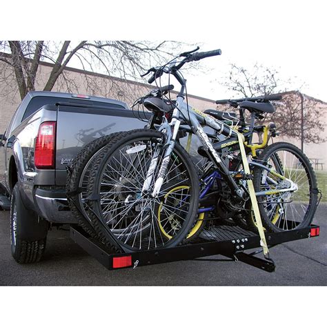 Cargo Carrier 4 Bike Rack 500lbs Capacity Tow Hitch Connection Foldable