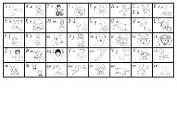 Click the image to download. Jolly Phonics Desk Mat - Vic Modern Cursive with JP ...
