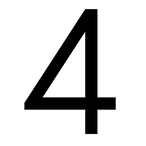 Number 4 Vector Svg Icon Svg Repo