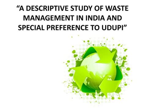 Waste management principles