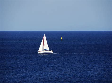 Hd Wallpaper Sail Sail Boat Sailboat Sailing Blue Sky Yacht