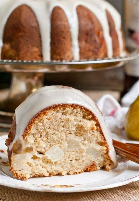 Pear Bundt Cake With Vanilla Brown Butter Glaze Neighborfood