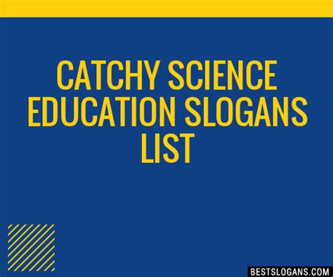 100 Catchy Science Education Slogans 2024 Generator Phrases And Taglines
