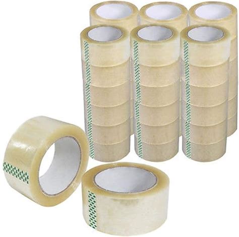 36 Rolls Per Pack 48mm X 66m Clear Packaging Tape For Parcels And Boxes