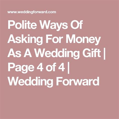 How To Ask Money For A Wedding Best Polite Ways To Request Cash