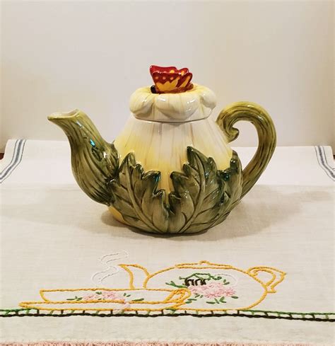 Delightful Butterfly Garden Figural Teapot By CBK LTD Hand Etsy Tea