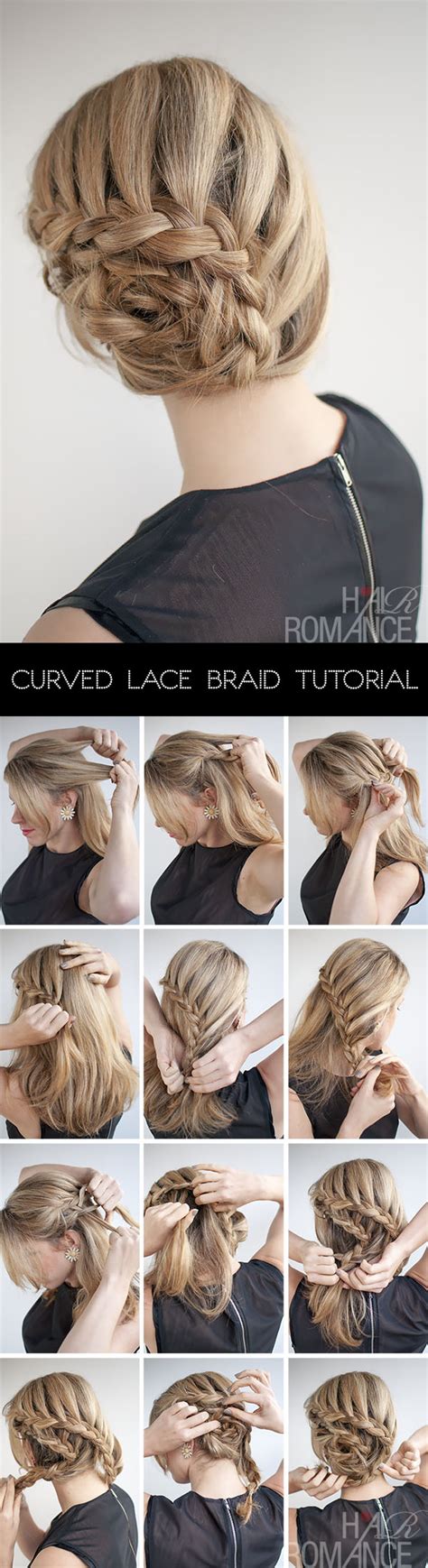 Curved Lace Braid Hairstyle Tutorial Inspired By Nicole Kidman At