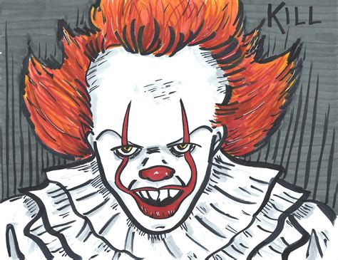 But first of all, you should have the art of fine drawing, along with the appropriate tools and supplies. New Pennywise drawing while I patiently wait for the movie : stephenking