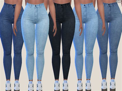 The Sims Resource Denim Skinny Jeans 015