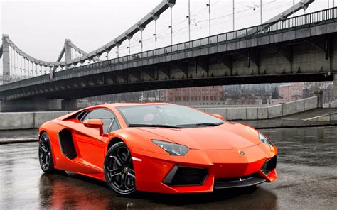 Lamborghini Aventador Orange Hd Wallpaper Galery Car Wallpaper