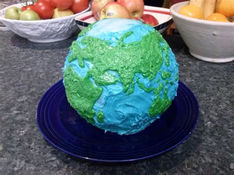 Scientifically Kinda Accurate Earth Cake With Molten Core Of Raspberry