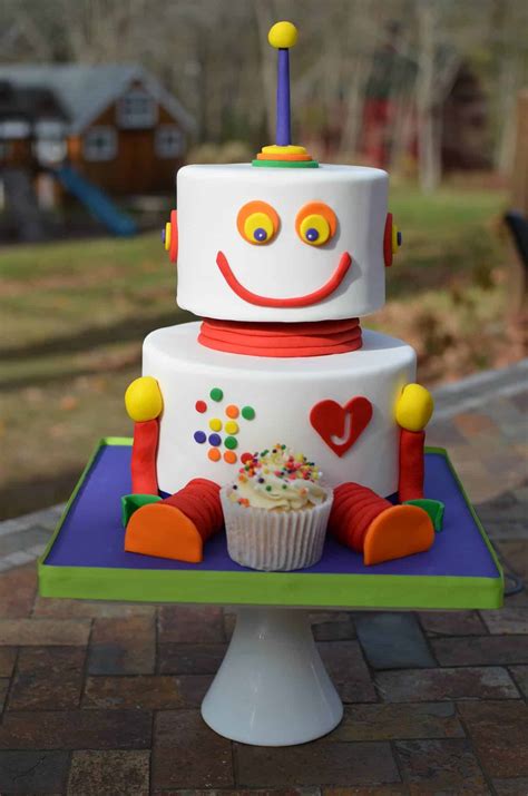 Robot Cake Ideas For Birthdays And Baby Showers