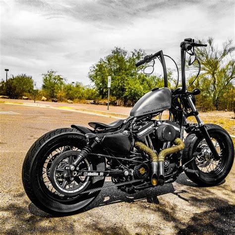 Well, it's a wannabe bobber. Harley davidsons 48 sportster Forty-Eight Bobber Chopper ...