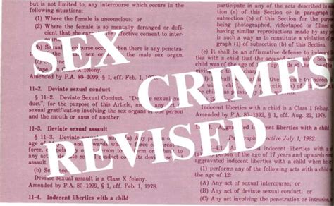 Sex Crimes Revisited