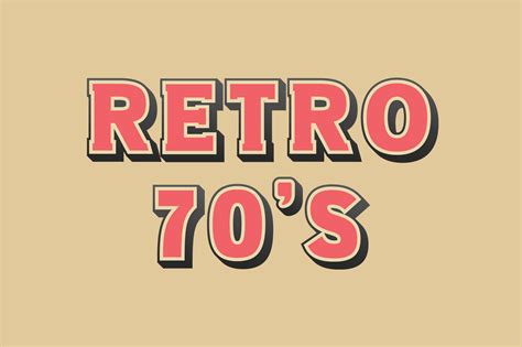 Retro 70s Font By Vladimir Carrer · Creative Fabrica