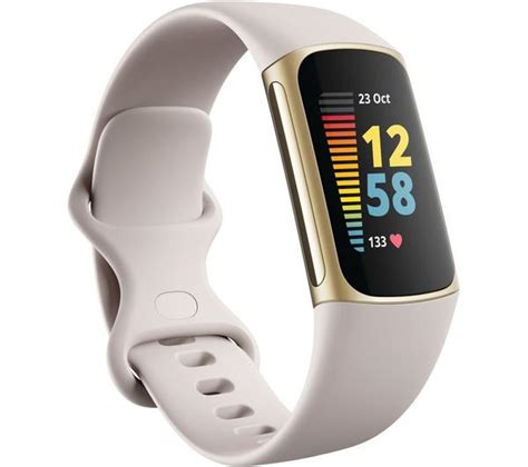 Buy Fitbit Charge 5 Fitness Tracker Soft Gold Universal Currys