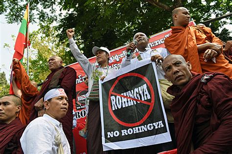 17 to protest the military's. Myanmar Nationalists Protest U.S. Embassy's Use of 'Rohingya'