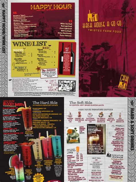 Hash house a go go is an american restaurant chain founded and headquartered in san diego, california in july 2000. Hash House A Go Go Plano Menu | Bacon | Salad