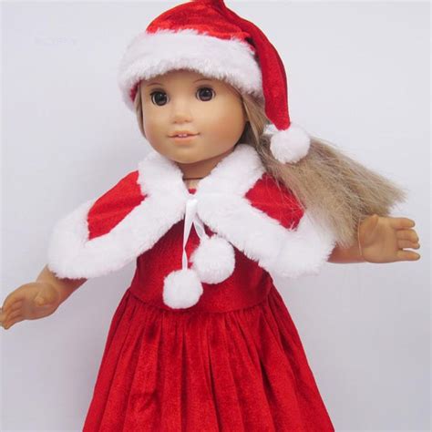 Christmas T Red Christmas Doll Clothes Handmade Doll Clothes 18 Diy