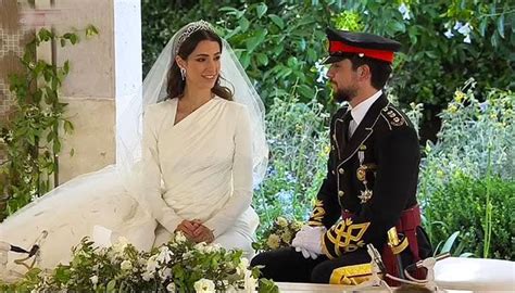 Royal Wedding Jordans Crown Prince Hussein Bin Abdullah Weds Rajwa Al