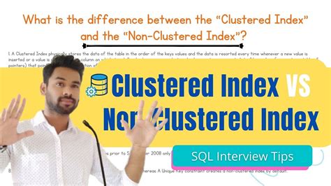 Difference Between Clustered Index And Non Clustered Index