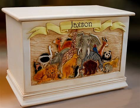 Kids Wood Toy Box Personalized With Their Name Etsy