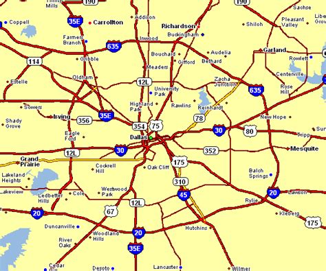 Area Map Of Dallas