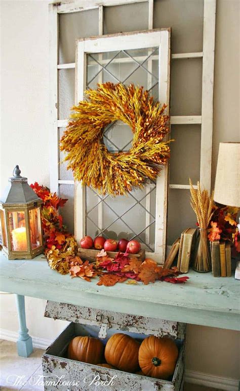 The farmhouse kitchen curtains are one of many important elements of a home. 28 Welcoming fall-inspired entryway decorating ideas