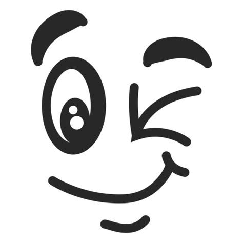 Wink Emoticon Face Transparent Png And Svg Vector File