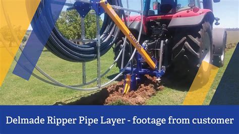 Delmade Ripper Pipe Layer Footage From Customer Youtube
