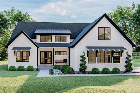 Plan 62846dj One Story 3 Bed Modern Farmhouse Plan With Upstairs Loft