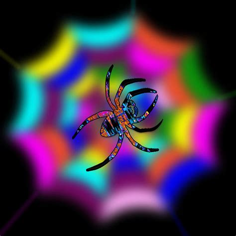 Abstract Spiders Web Digital Art By Ronald Mills Fine Art America