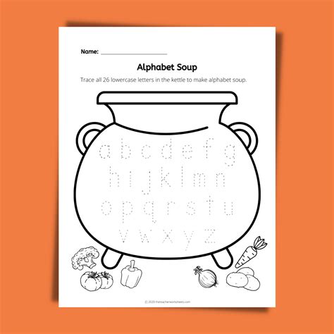 Alphabet Soup The Teacher Worksheets Company