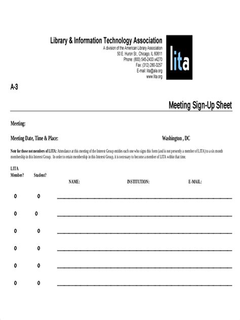 Sign Up Sheet Examples 20 Samples In Pdf Examples