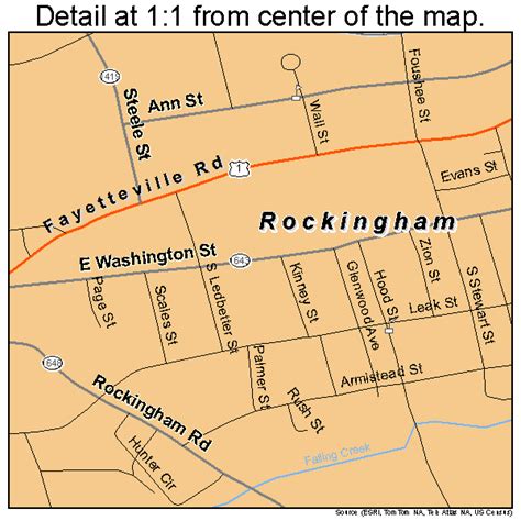 Rockingham North Carolina Street Map 3757260