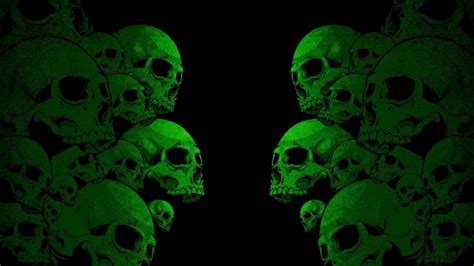 Free green background stock video footage licensed under creative commons, open source, and more! Green Skull Wallpaper (53+ images)