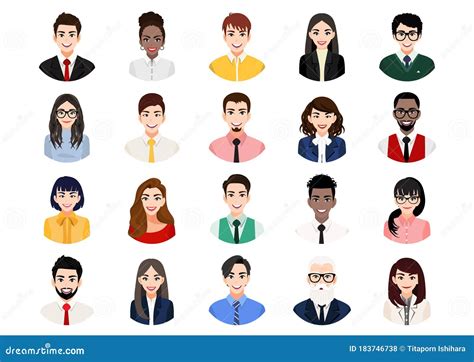 People Avatars Collection Vector Default Characters Avatar Placeholder