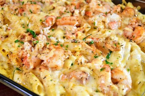 Lobster Crab And Shrimp Baked Macaroni And Cheese Recipe Cooking With