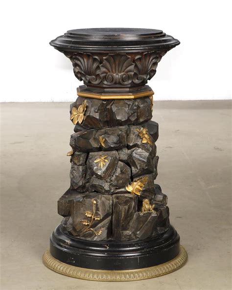 Lot A Whimsical Continental Parcel Gilt And Ebonized Carved Wood