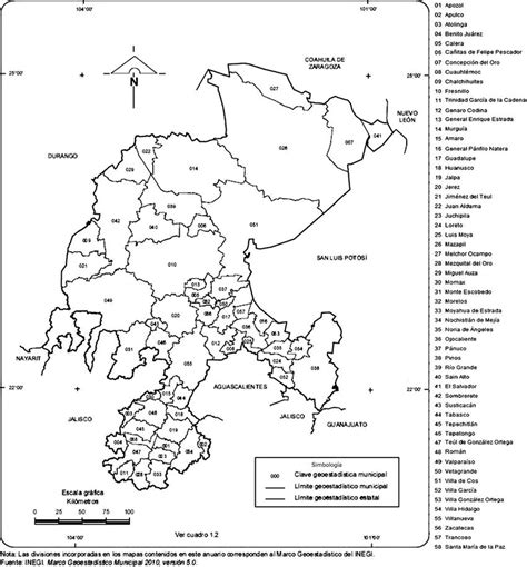 'mapa base del estado de san luis potosí. a. División política del estado de Zacatecas. | Download Scientific Diagram