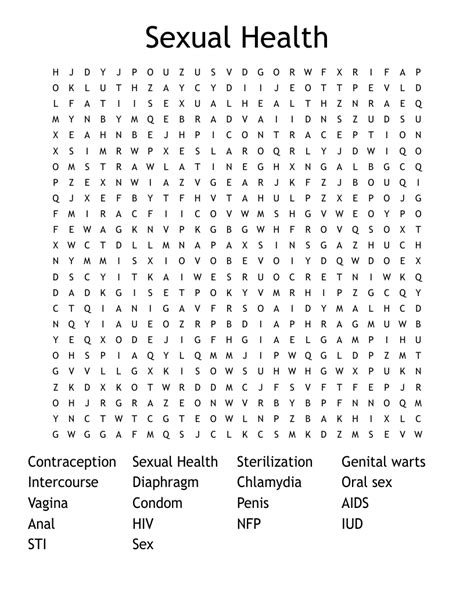 sexual health word search wordmint