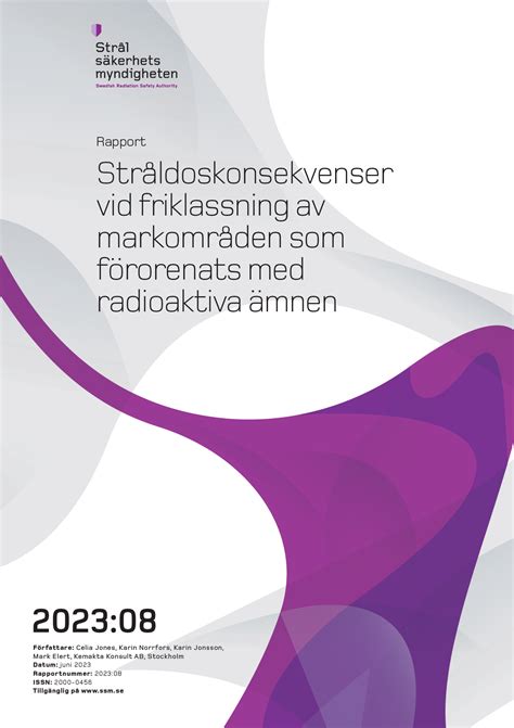 Ny rapport åt SSM - Kemakta Konsult